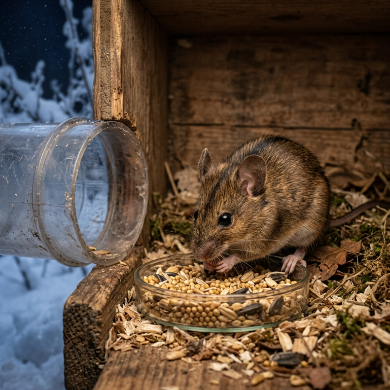 When food and shelter override fear